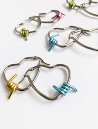 Image 1 of MINI CANDY MIS-MATCH  BARBED WIRE HOOPS