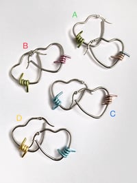 Image 2 of MINI CANDY MIS-MATCH  BARBED WIRE HOOPS