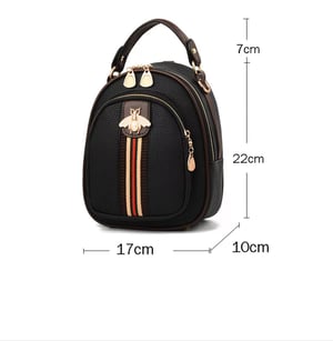 Image of S & S Fashionable Bee Leather Vintage Shoulder Backpack Bags