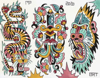 Image 1 of Flash 2 Tiger/Dagger/Mandrill