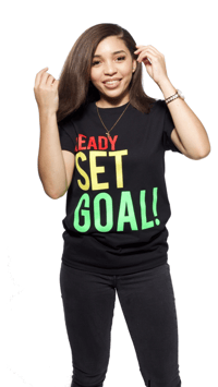 Image 3 of READY SET GOAL TEE 
