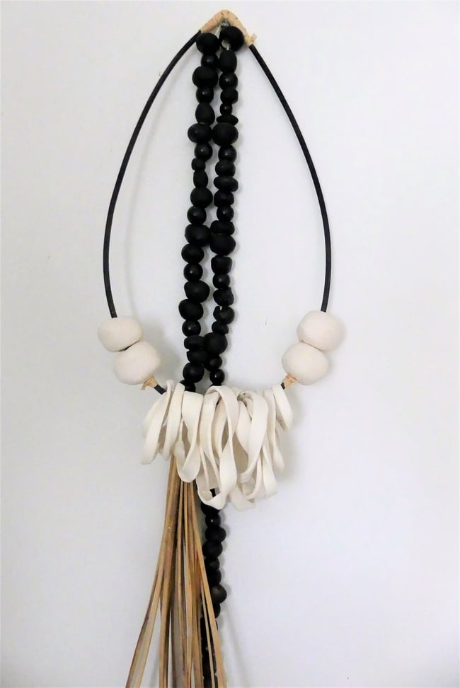 Tear Drop Black and White Wall Hanging