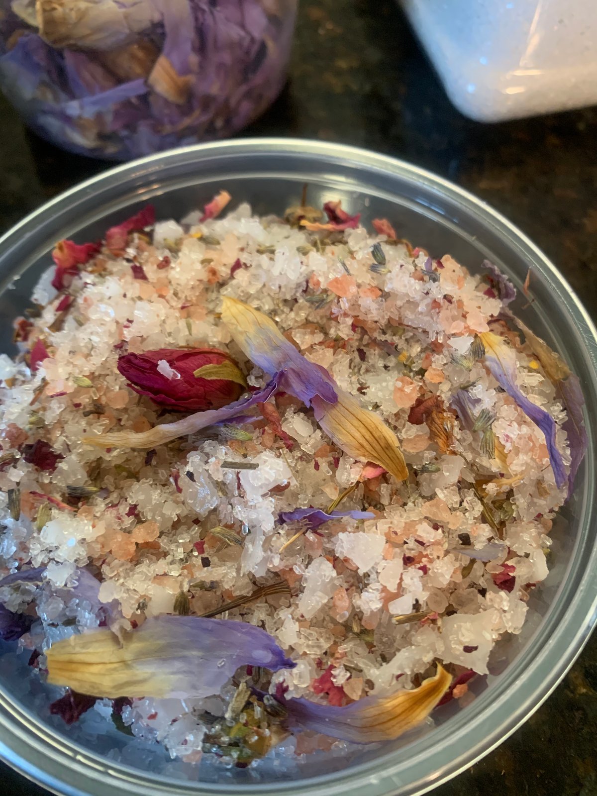 Bath Salts, Hydrating Body Butter, and Cream Body Soap Bundle 