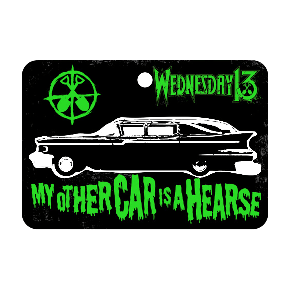 MY OTHER CAR IS A HEARSE - AIR FRESHENER/STICKER PACK