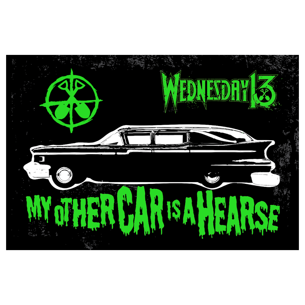 MY OTHER CAR IS A HEARSE - AIR FRESHENER/STICKER PACK