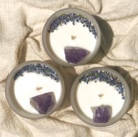Image 1 of Amethyst Crystal Infused Candle