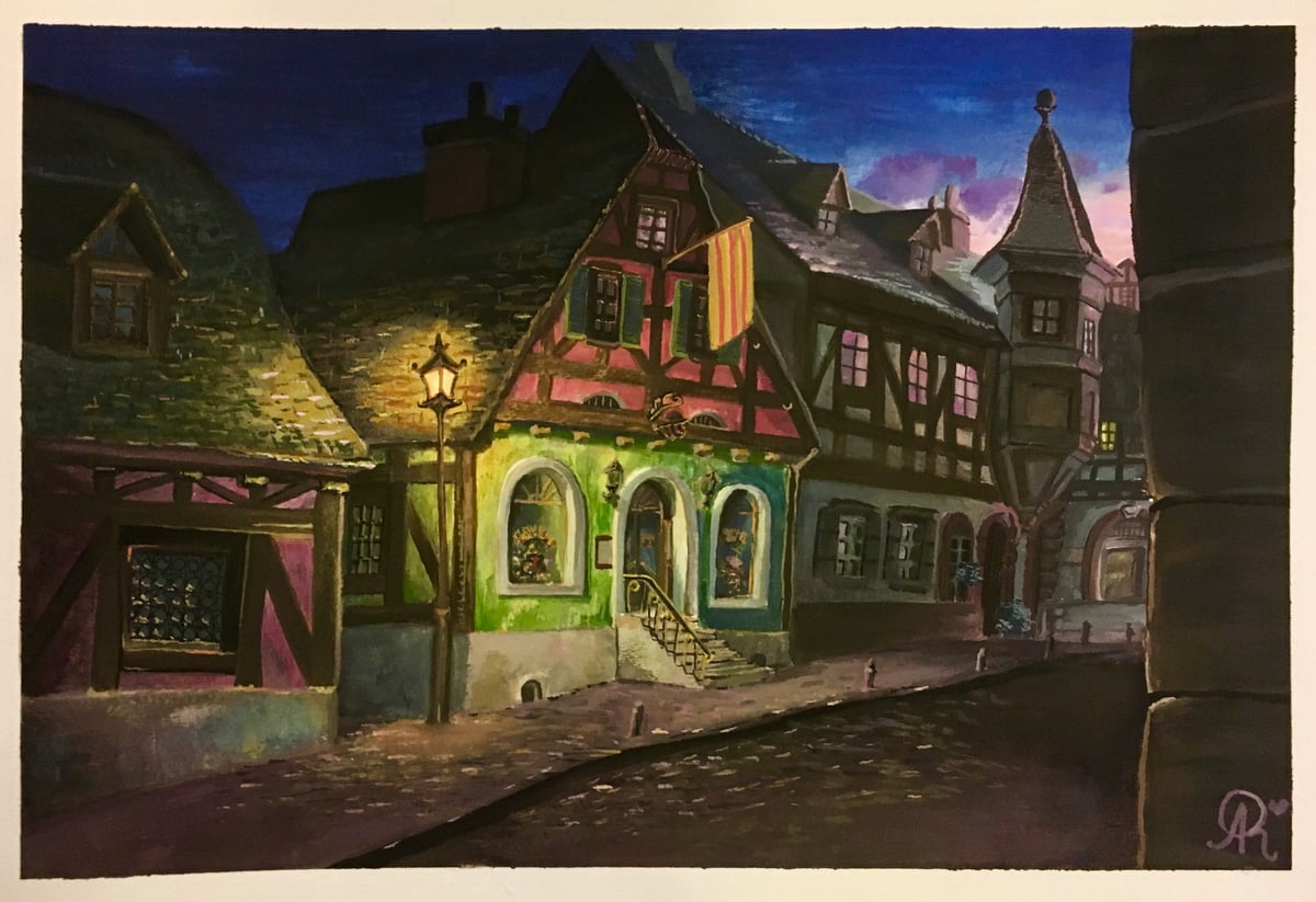 Image of "Color Street Evening" Magnet