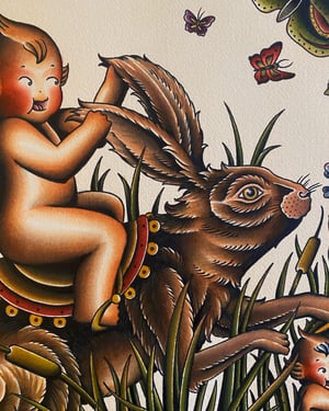 Image of Kewpie Riders print