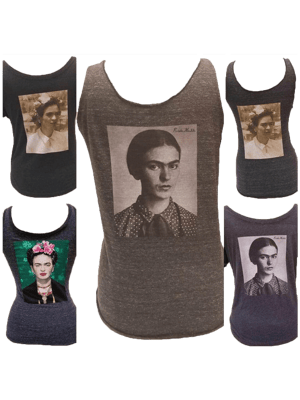 Image of Frida Kahlo  Wedding Photo T-Shirt and Tank-Top