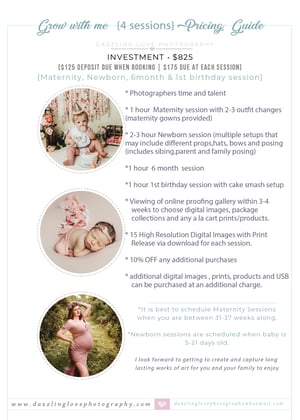 Image of Grow with me sessions booking deposit