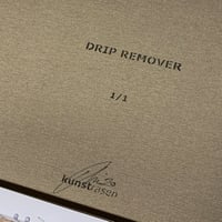 Image 5 of "Drip Remover" Original 1/1 (Dark Grey) on 70x70cm Deep Edge Canvas