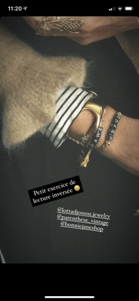 Image 3 of Bracelet lien doré Queen