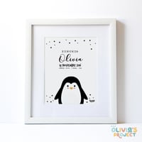 Lámina de nacimiento Modelo Pingüino