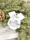 Onesie Dress Baby Ornament