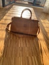 K&YFOB Weekender bag in “open pore leather” CARAMEL