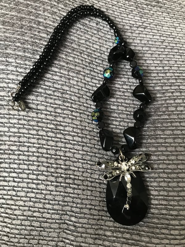 Image of Dragonfly drop necklace 