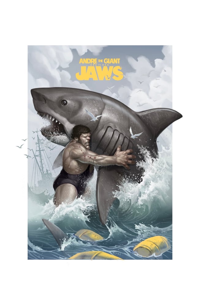 Image of Andre vs Jaws Yellow variant