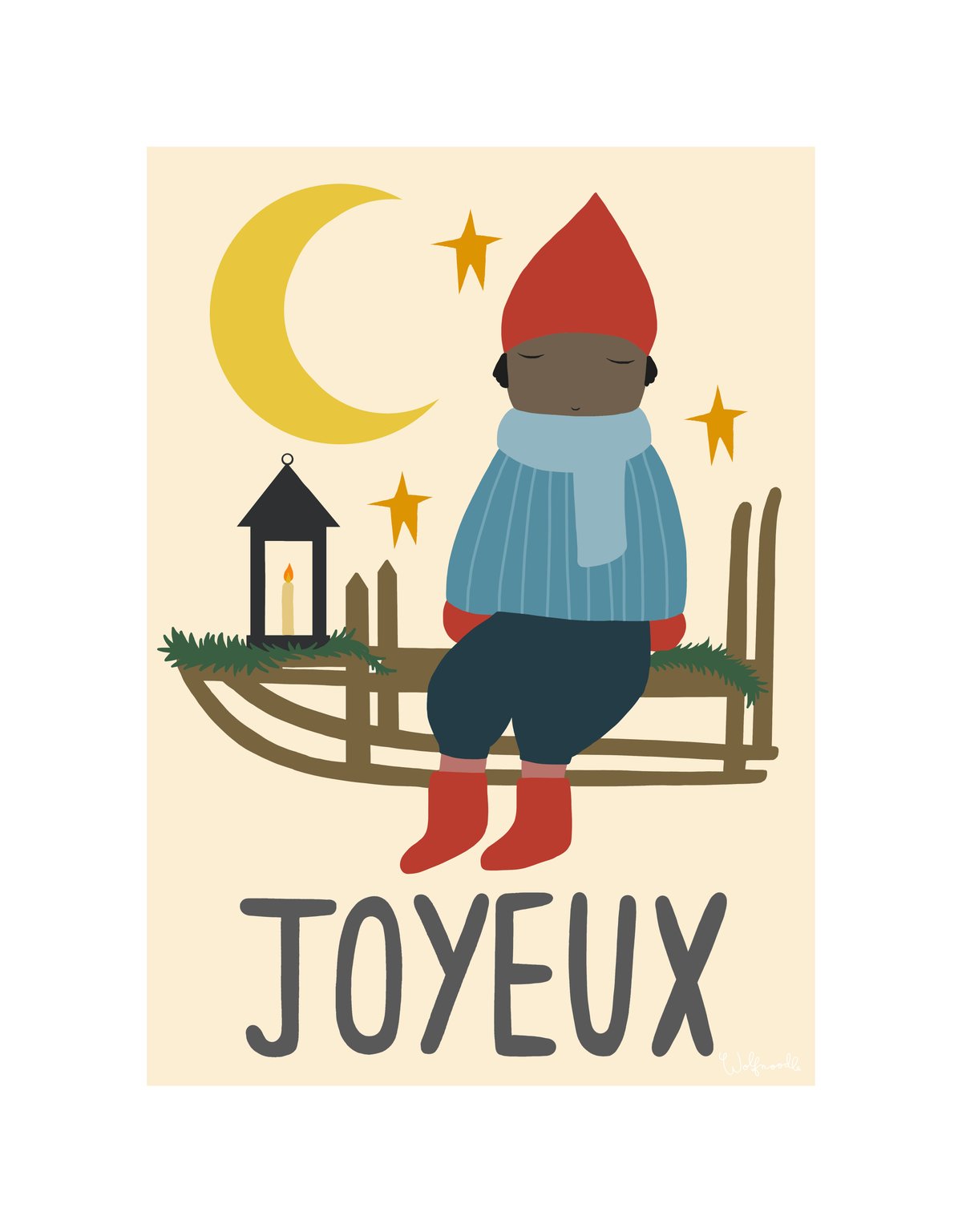 Image of JOYEUX (BLUE SCARF)