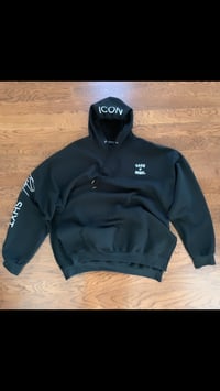 Image 1 of Side Slit Logo Hoodie