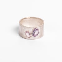 Image 2 of Bague Deux Améthystes