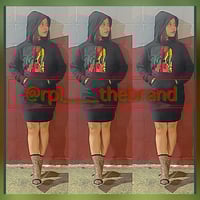 Image 1 of RUPELE VINTAGE VEAUXGE HOODIE DRESS 