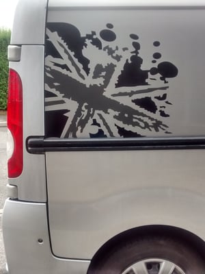 Image of Vauxhall Vivaro Renault Trafic Union Jack, van camper graphics