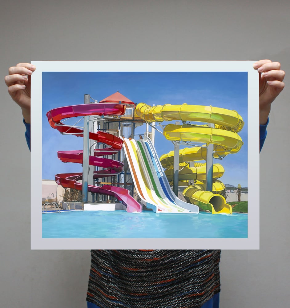 Image of 'Waterslides' - Limited Edition Print - 57cm x 45.75cm
