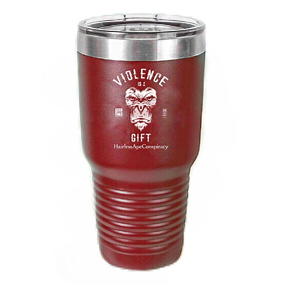 Image of Violence is a Gift 30oz Red Tumbler 