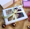 Clear window white gift box