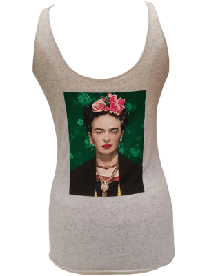 Image of Frida Kahlo Color T-Shirt and Tank-Top with Quote