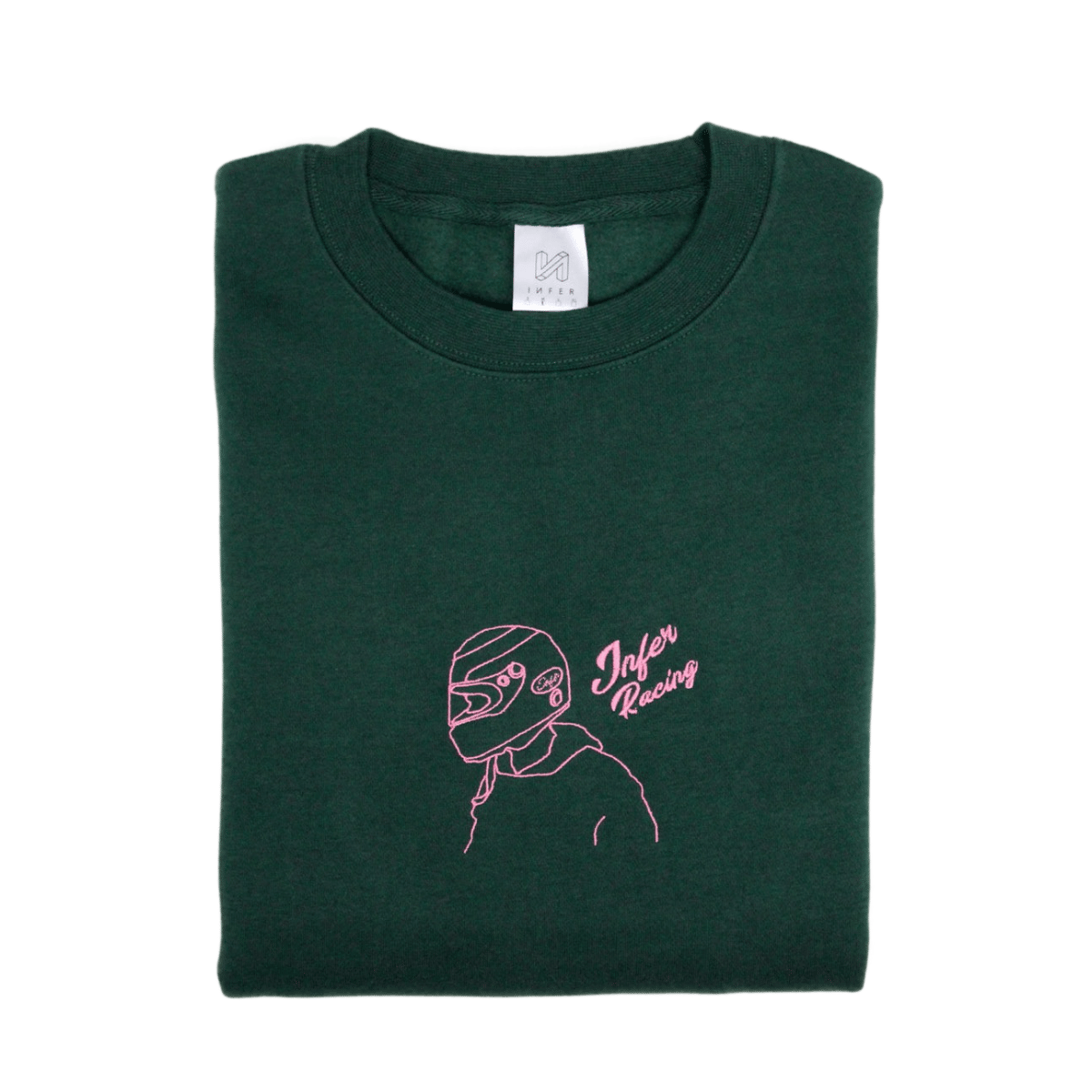 Image of 'INFER Racing' Crewneck Sweatshirt Green