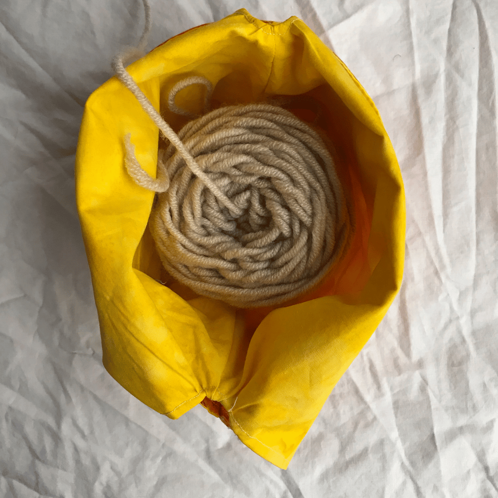 Image of Knitting/Crochet Project Bag - Fireball