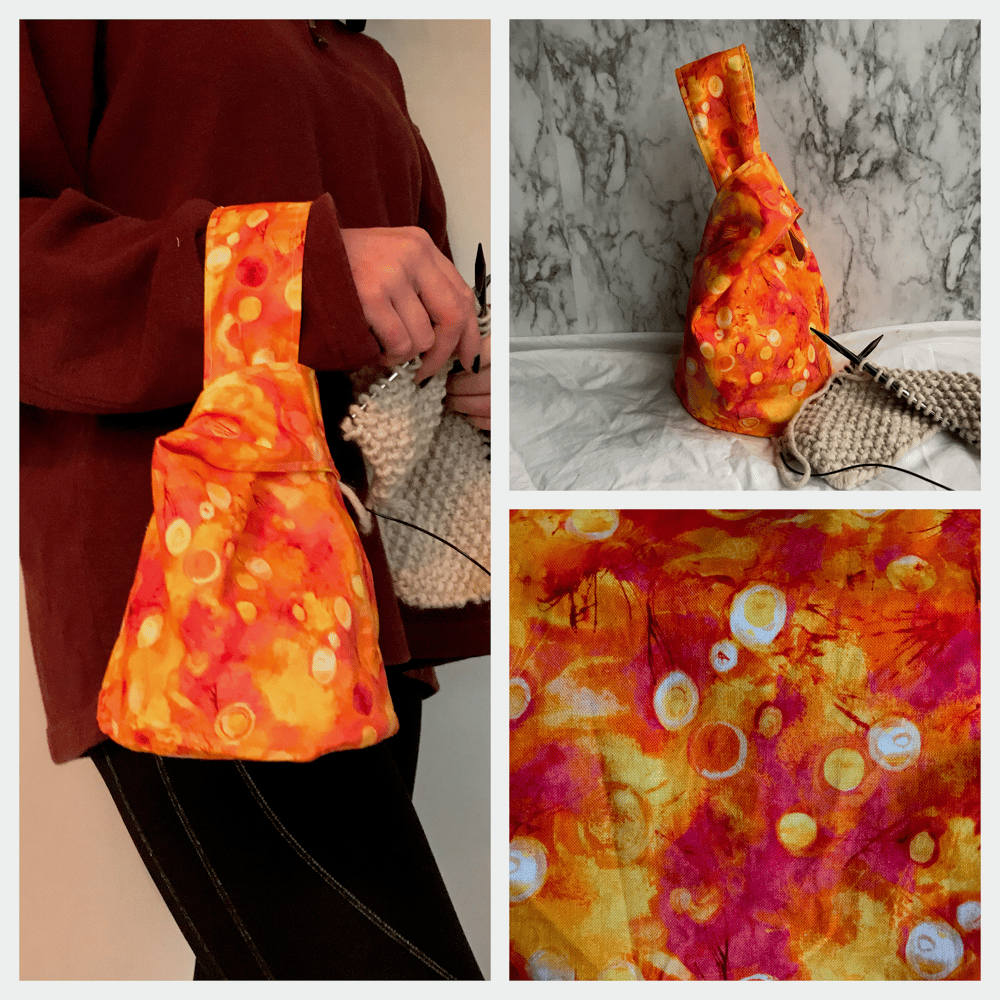Image of Knitting/Crochet Project Bag - Fireball