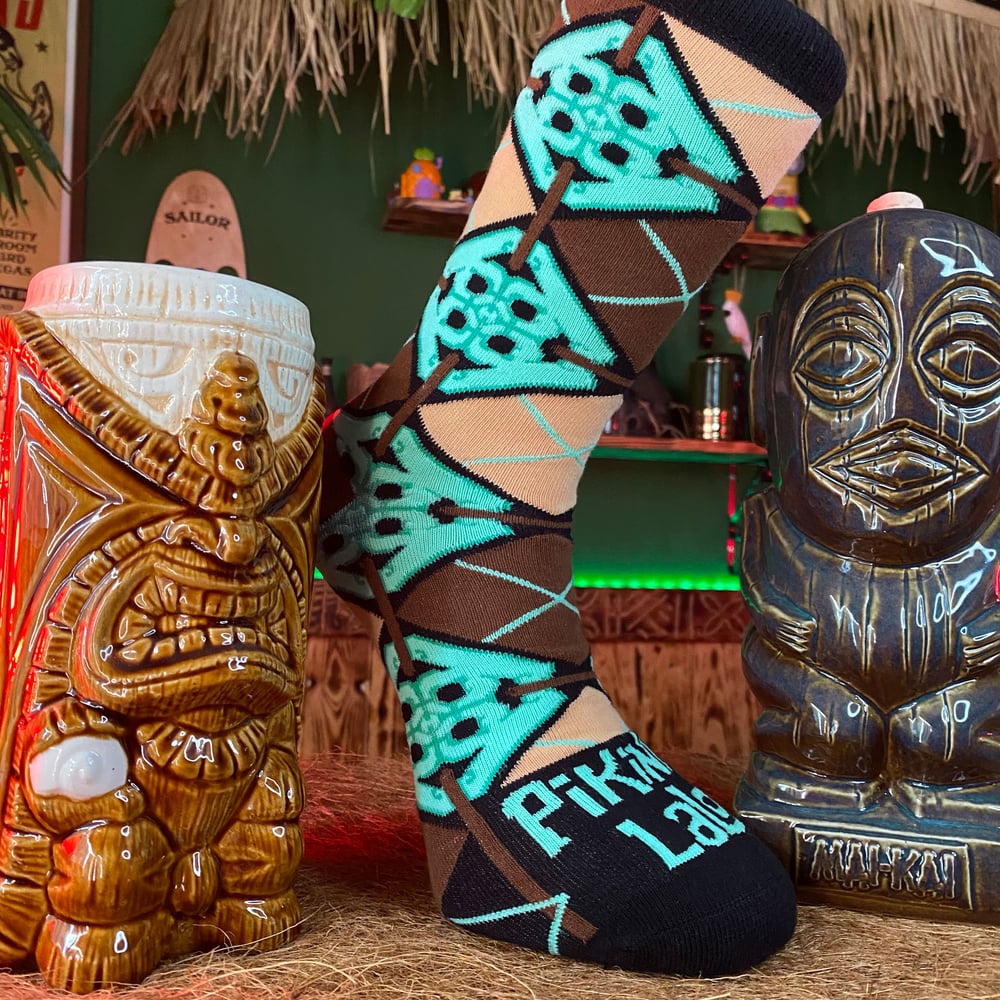 Image of Jade Tile Argyle Socks - Men size