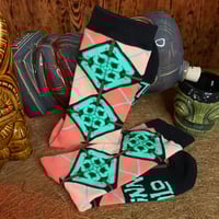 Image 1 of Jade Tile Argyle Socks - Women size