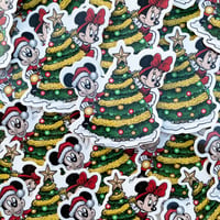 Merry Christmas Mickey and Minnie Sticker