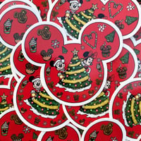 Mouse Christmas Sticker