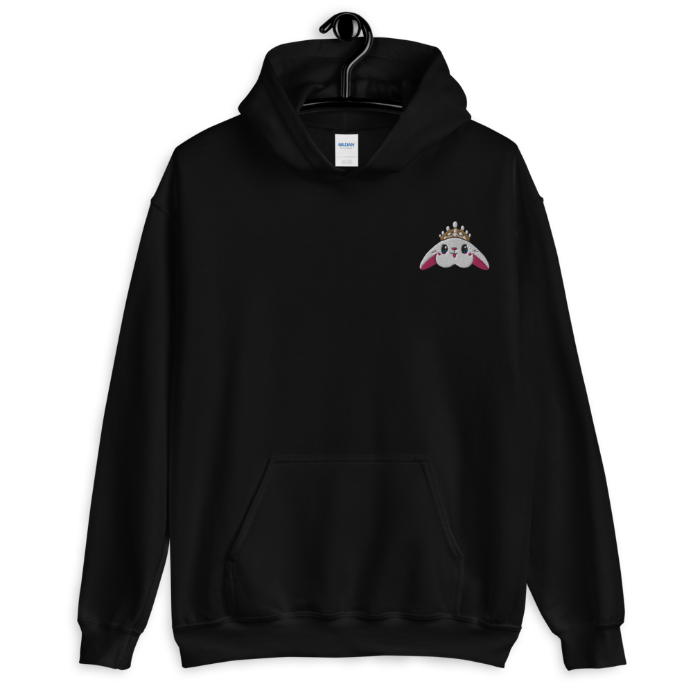 Image of Blanco 'Bunny Crown' Embroidered Hoodie