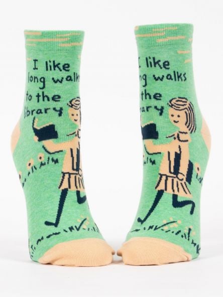 Image of Long Walks to the Library Ankle Socks