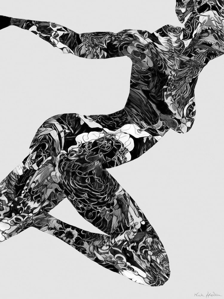 Image of "The Process of Becoming" - Giclee print - BW version