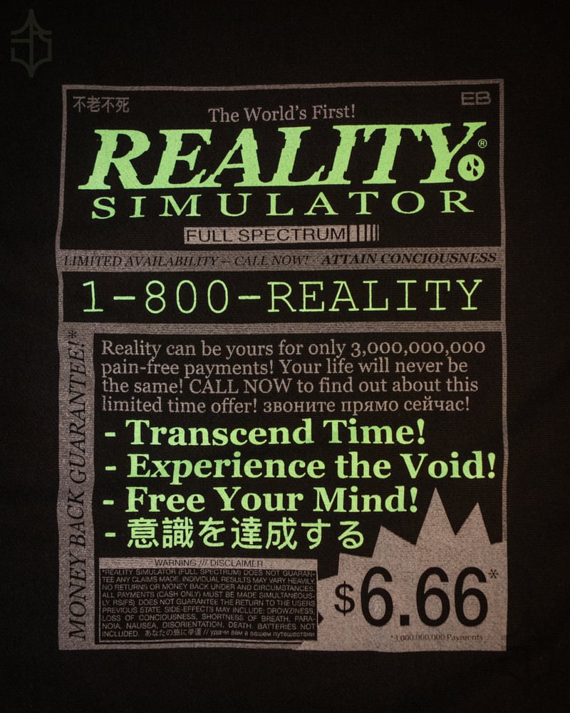 Image of REALITY SIMULATOR® Crew Neck (ITC Heavyweight)