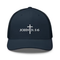 Image 5 of John 3:16 Mesh Back Trucker Cap