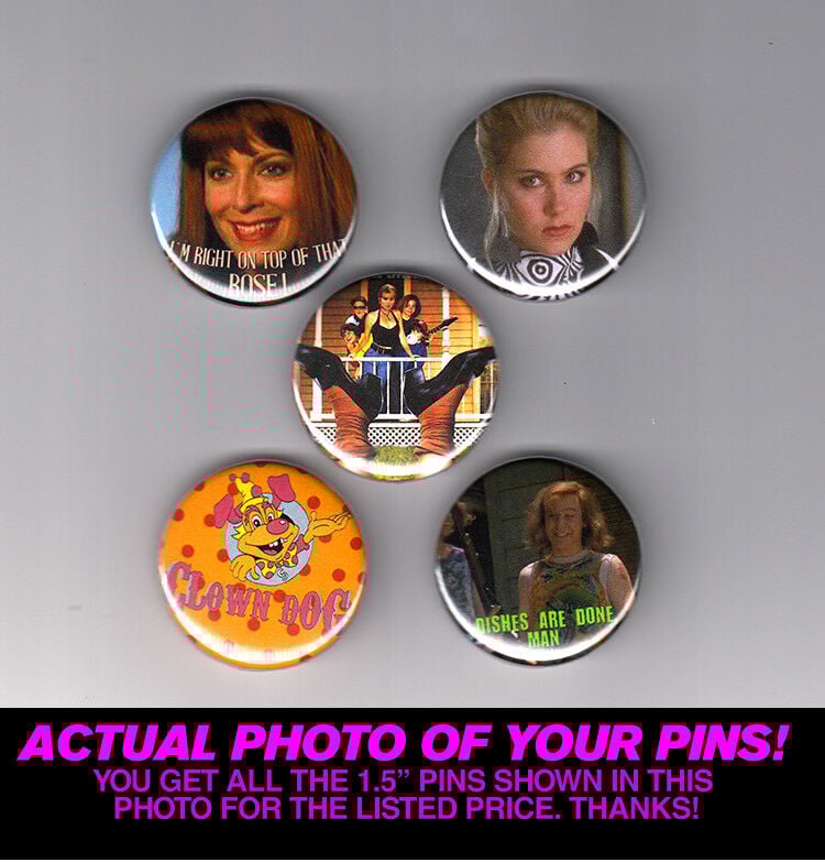 Image of Don't Tell Mom the Babysitter's Dead Set of 5 Pins