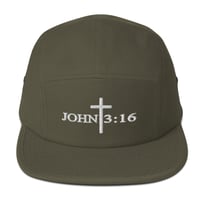 Image 3 of John 3:16 Five Panel Cap