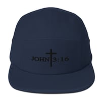 Image 4 of John 3:16 Tiger Camo Five Panel Cap 