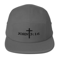 Image 3 of John 3:16 Tiger Camo Five Panel Cap 