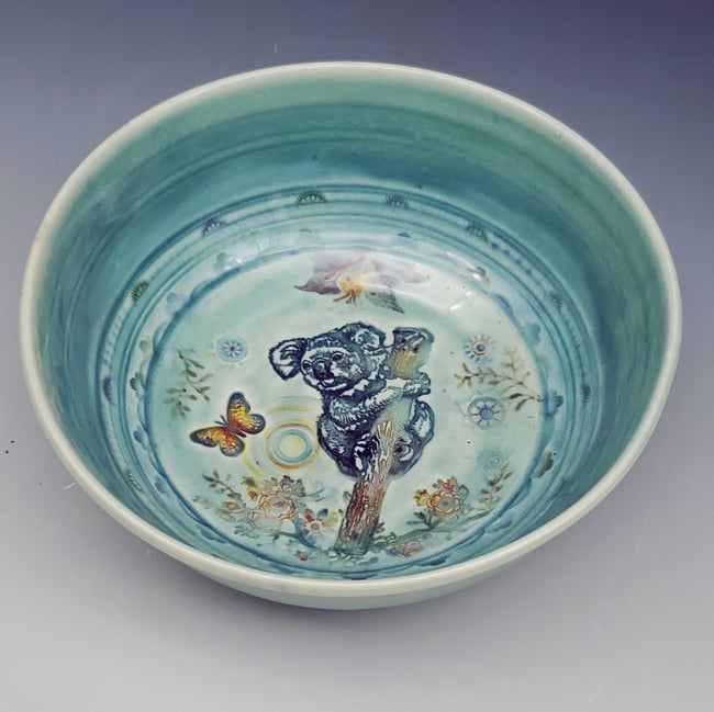 Koala Paradise Porcelain Bowl