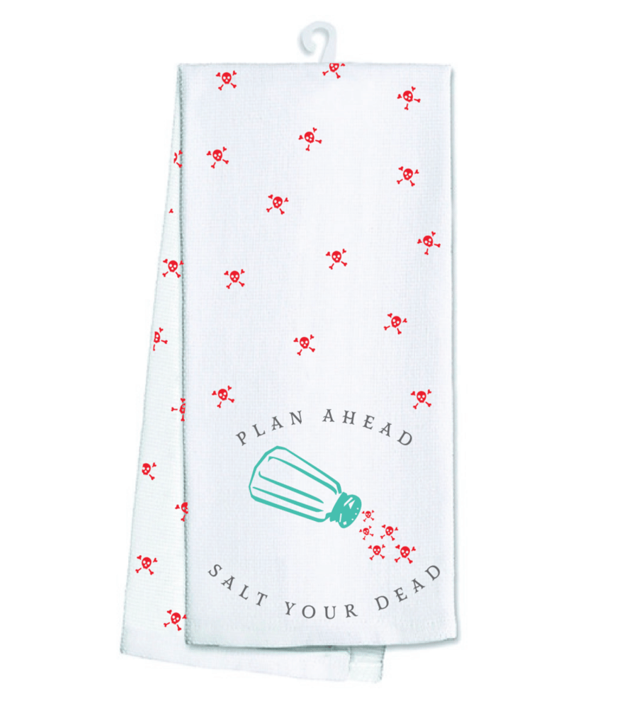 Image of Salt Your Dead Tea Towel