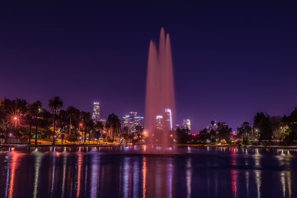 Image of Echo Park Lake Gallery Print