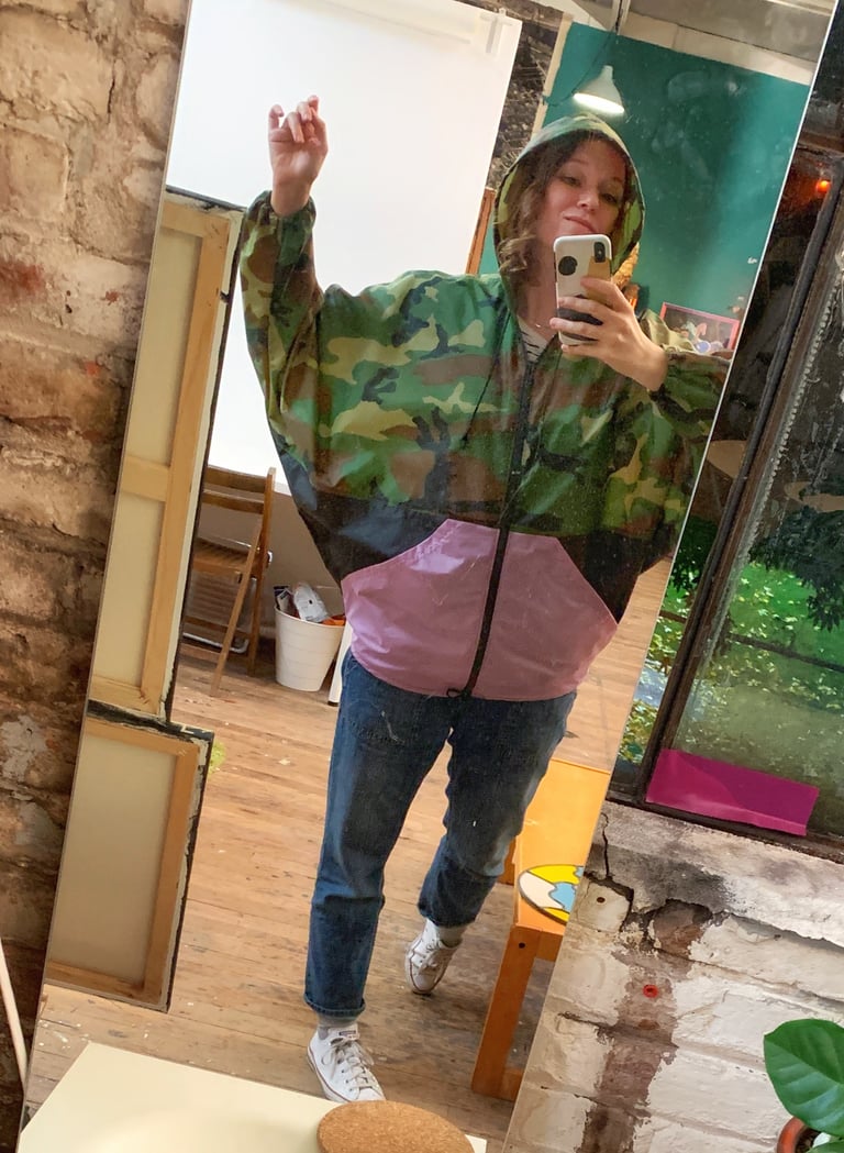 LIMITED EDITION BATWING WINDBREAKER - CAMOUFLAGE/LAVENDER Image 5